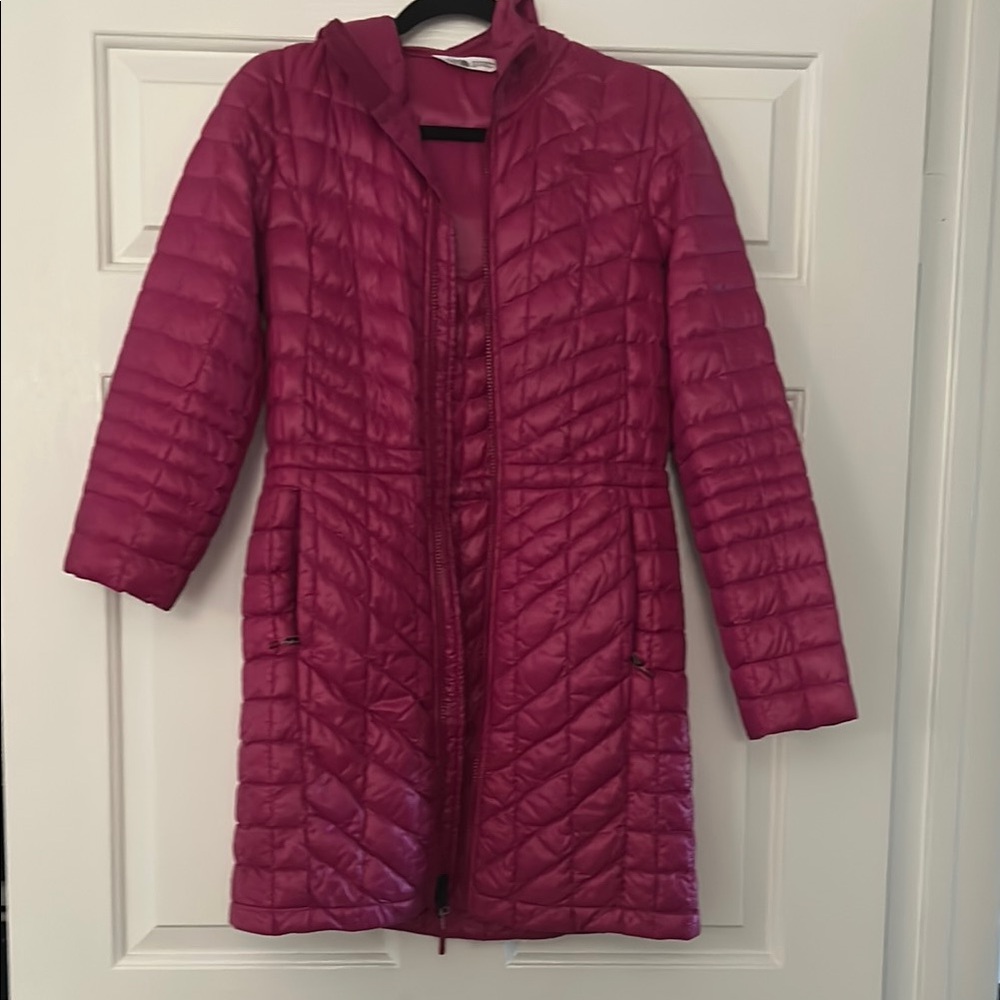 The North Face ThermoBall Quilted Pink Hooded jacket